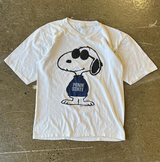 Vintage 80s Peanuts Snoopy Cartoon Penn State Shirt OutfitVintage 80s Peanuts Snoopy Cartoon Penn State Shirt Outfit For Men And Women