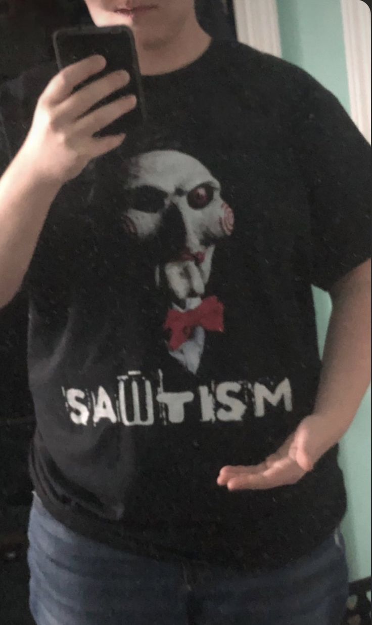 Billy the Puppet Movie Jigsaw Sawtism Autism Shirt OutfitBilly the Puppet Movie Jigsaw Sawtism Autism Shirt Outfit