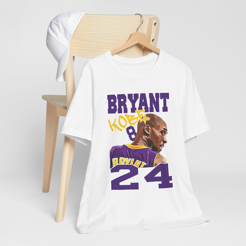 Kobe Bryant Short Sleeve T-Shirt Graphic Heavy Tee Retro NBA Los Angeles Lakers Basketball Mens Clothes For Him Gift