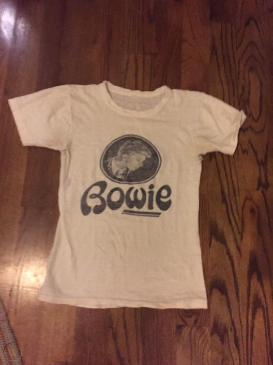 Vintage 70'S David Bowie Tee ShirtVintage 70'S David Bowie Tee Shirt For Men And Women