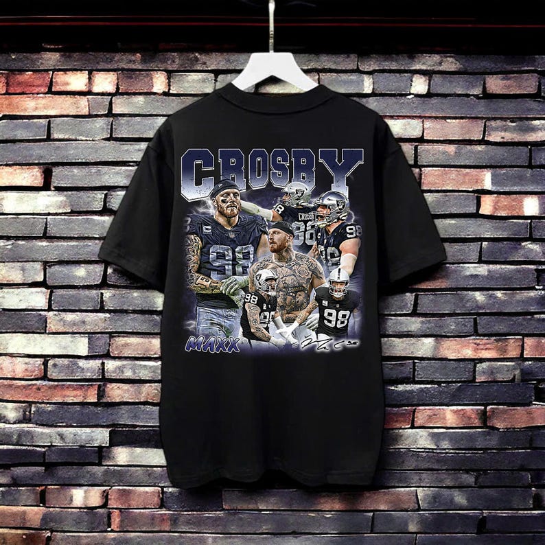 Vintage 90s Graphic Style Maxx Crosby T-Shirt, Maxx Crosby shirt, Vintage Oversized Sport Tee, Retro American Football Bootleg Gift
