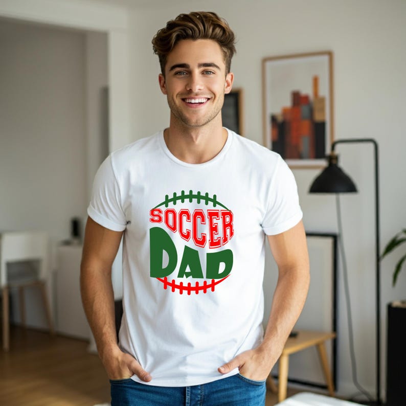 Soccer Dad Unisex Cotton Tee, Father's Day Shirt, Gift for Dad, Sports Dad Shirt, Soccer Shirt for Dad, Funny Dad Tee, Gift For Soccer CoachSoccer Dad Unisex Cotton Tee, Father's Day Shirt, Gift for Dad, Sports Dad Shirt, Soccer Shirt for Dad, Funny Dad Tee, Gift For Soccer Coach For Men And Women