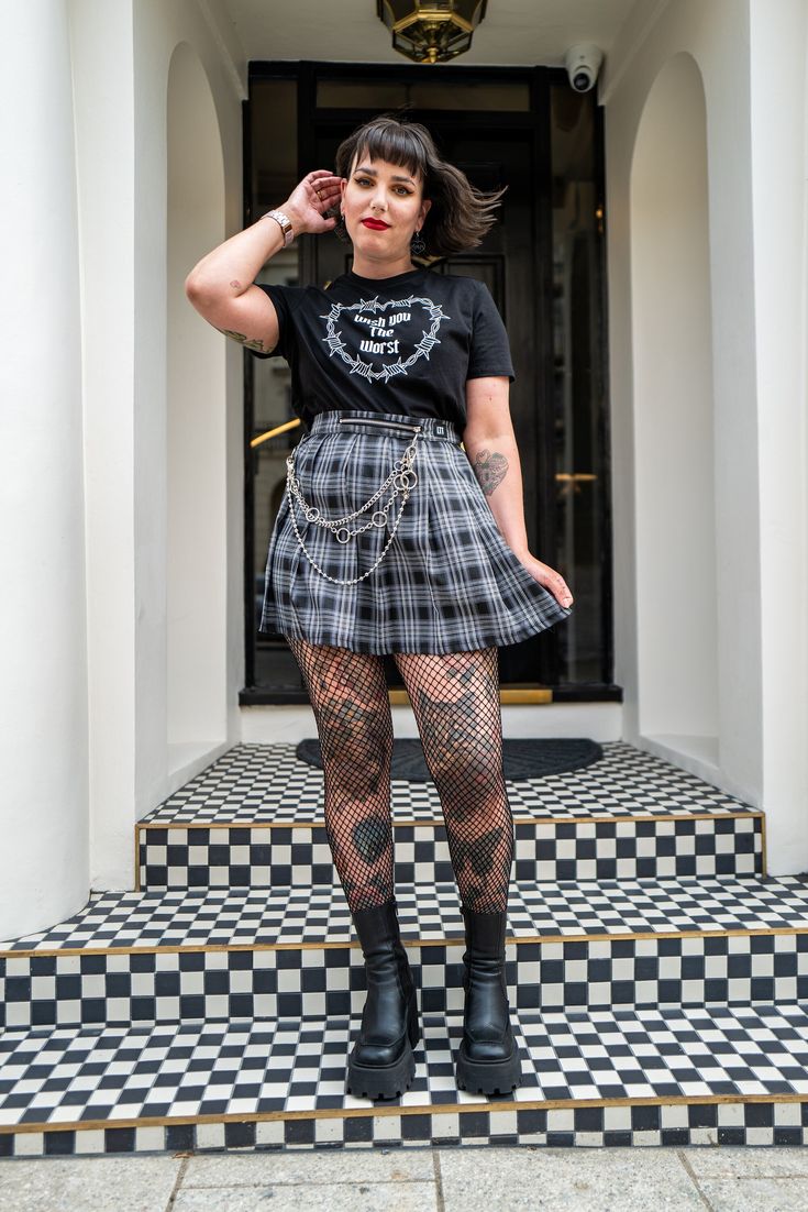 Wish You The Worst Black Boxy Cropped T