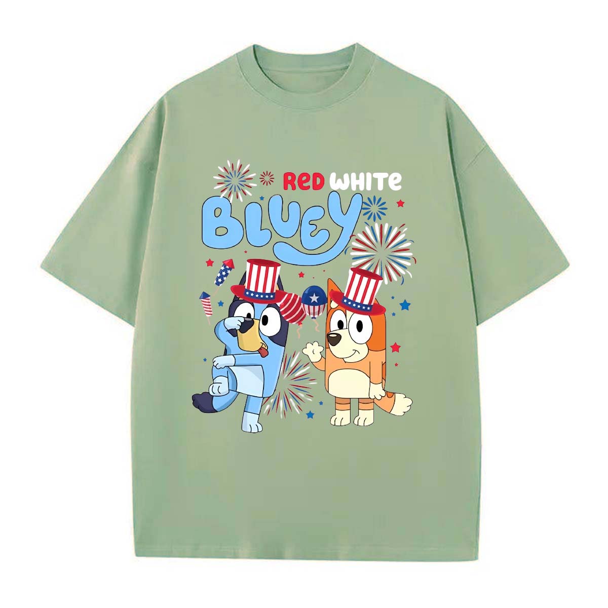 Retro Bluey 4th of July Shirt, Bluey Shirt, Unisex, Gift for mom, Mother day