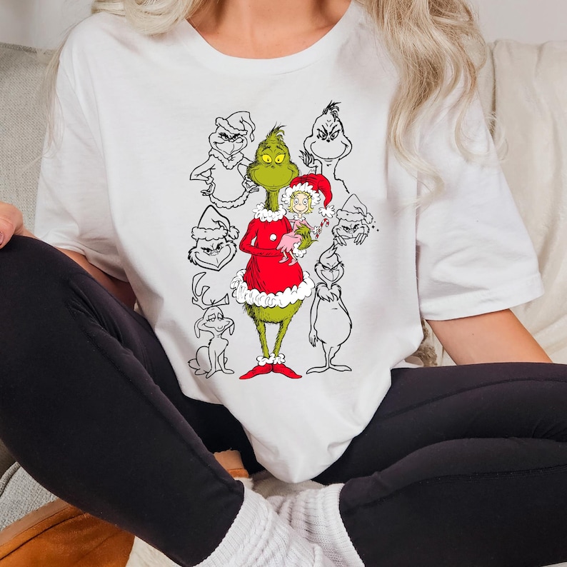 Grinch Sweatshirt, Grinch shirt, Christmas Gift Shirt, Retro Holiday Jumper, Grinch Family Shirt, Christmas Gift, Holiday gift