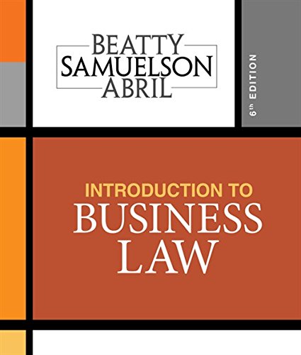 Introduction To Business Law (PDF Instant Download)