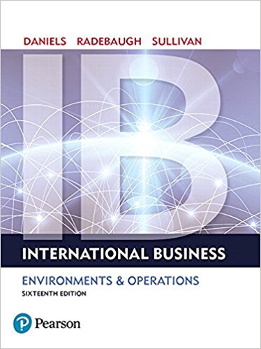 International Business 16th Edition by John Daniels (PDF Instant Download)