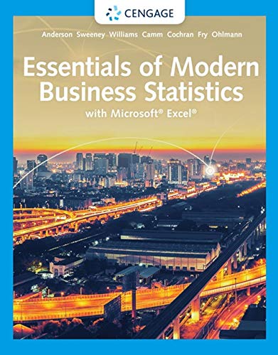 Essential Modern Business Statistics W/Ms Excel (PDF Instant Download)