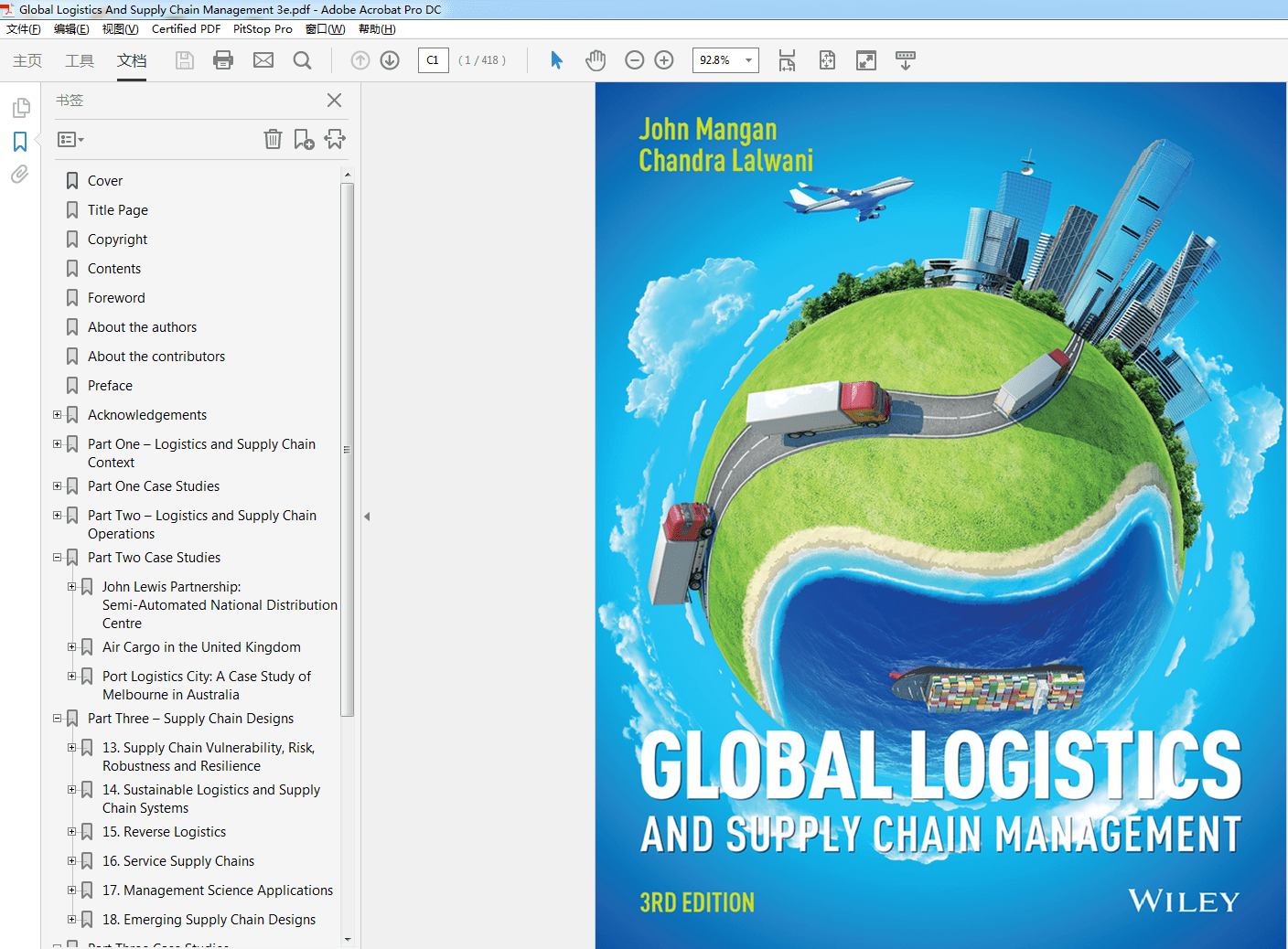 Global Logistics And Supply Chain Management 3e (PDF Instant Download)