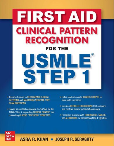 First Aid Clinical Pattern Recognition for the USMLE Step 1 (PDF Instant Download)