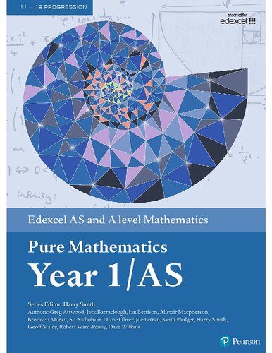 Edexcel AS and A level Mathematics Pure Mathematics Year 1/AS Textbook + e-book (A level Maths and Further Maths 2017) (PDF Instant Download)