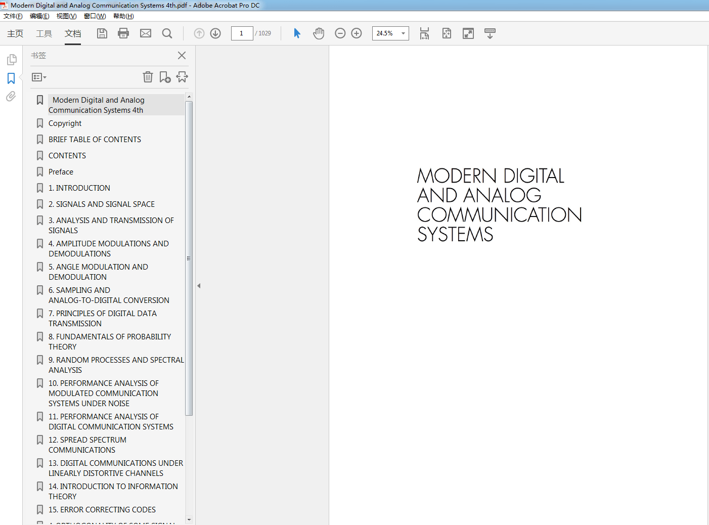 Modern Digital and Analog Communication Systems 4th (PDF Instant Download)