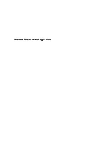 Plasmonic Sensors and their Applications (PDF Instant Download)