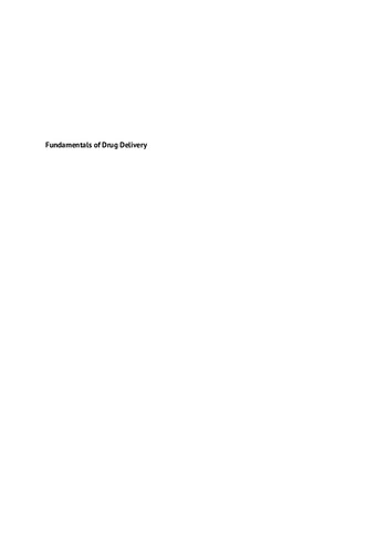 Fundamentals of Drug Delivery (PDF Instant Download)