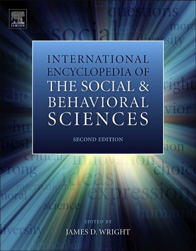 International encyclopedia of the social & behavioral sciences (PDF Instant Download)