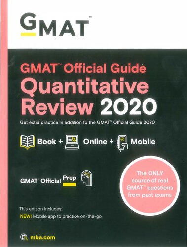 GMAT Official Guide 2020 Quantitative Review (PDF Instant Download)