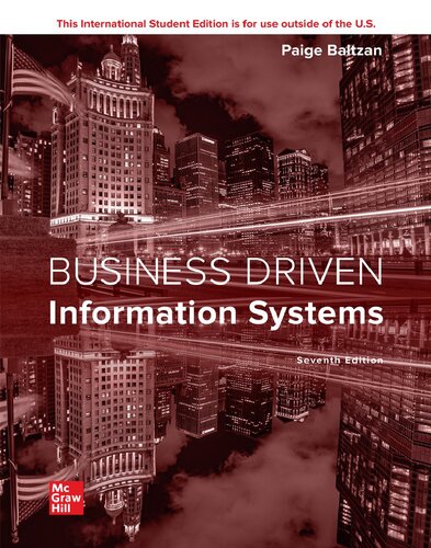 LOOSE LEAF BUSINESS DRIVEN INFORMATION SYSTEMS (PDF Instant Download)