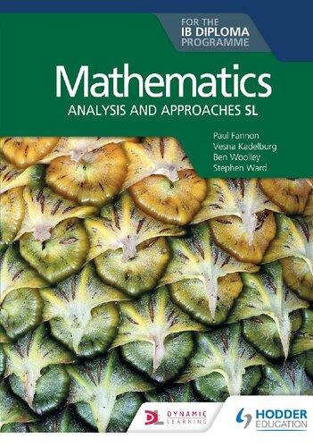 Mathematics for the IB Diploma: Analysis and approaches SL (PDF Instant Download)