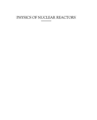 Physics of nuclear reactors (PDF Instant Download)