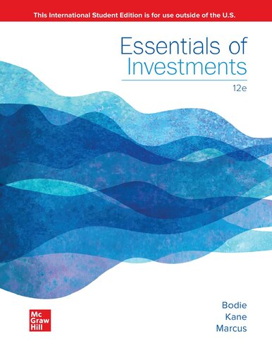 ISE Essentials of Investments (ISE HED IRWIN FINANCE) (PDF Instant Download)