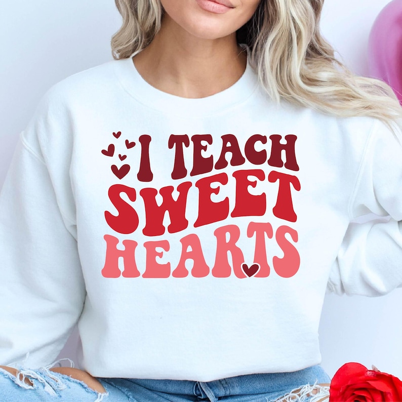 Teacher Valentine Shirt, I Teach Sweethearts Shirt, Women Teacher Shirt Gift, I Teach Sweethearts, Teacher Gift, Teaching Sweethearts Tee For Men And Women