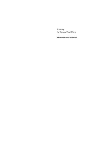 Photochromic Materials: Preparation, Properties and Applications (PDF Instant Download)