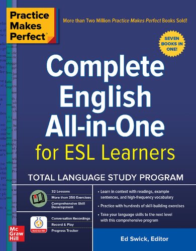 Practice Makes Perfect: Complete English All-In-One for ESL Learners (PDF Instant Download)