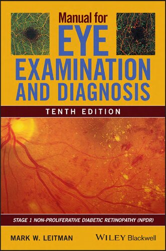 Manual for Eye Examination and Diagnosis (PDF Instant Download)