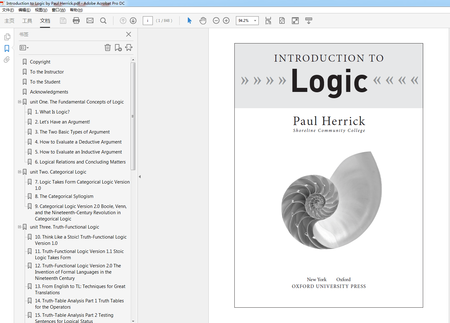Introduction to Logic by Paul Herrick (PDF Instant Download)