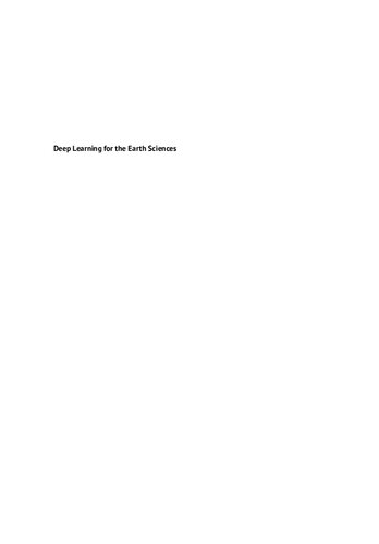 Deep learning for the Earth Sciences: A Comprehensive Approach to Remote Sensing, Climate Science and Geosciences (PDF Instant Download)
