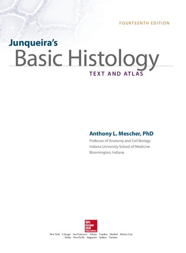 Junqueira's basic histology text and atlas (PDF Instant Download)