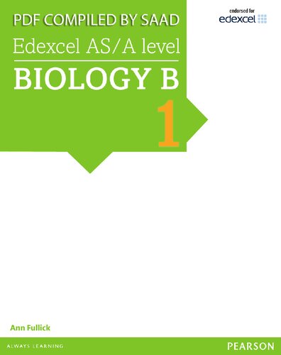 Edexcel AS/A level Biology B Student Book 1 + ActiveBook (Edexcel GCE Science 2015) (PDF Instant Download)