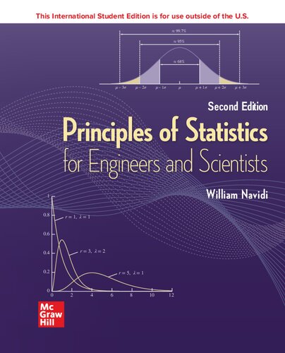 ISE Principles of Statistics for Engineers and Scientists (ISE HED IRWIN INDUSTRIAL ENGINEERING) (PDF Instant Download)