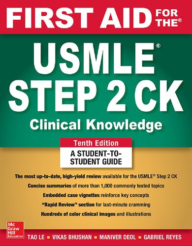 First Aid For The USMLE Step 2 CK (PDF Instant Download)