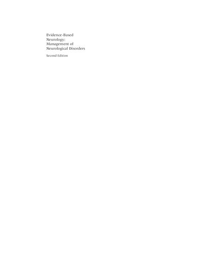 Evidence-based neurology : Management of neurological disorders. (PDF Instant Download)