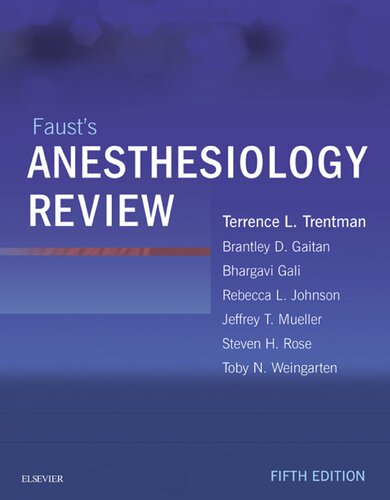 Faust's anesthesiology review (PDF Instant Download)
