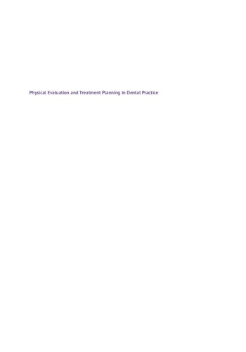 Physical Evaluation and Treatment Planning in Dental Practice (PDF Instant Download)