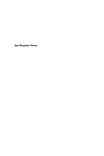 Item Response Theory (PDF Instant Download)