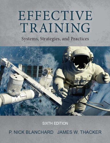 Effective Training Systems, Strategies, and Practices (PDF Instant Download)
