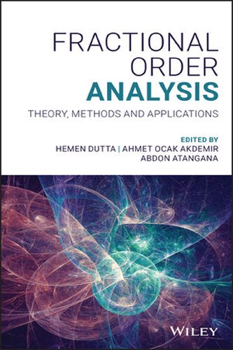 Fractional Order Analysis: Theory, Methods and Applications (PDF Instant Download)