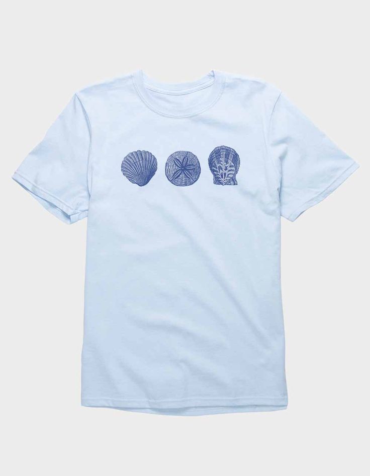 SHELL Blue Beach Seashells Unisex Tee For Men And Women