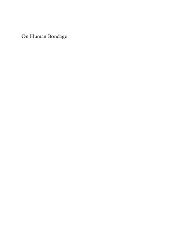 On Human Bondage: After Slavery and Social Death (PDF Instant Download)