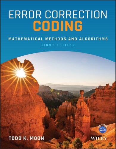 Error Correction Coding: Mathematical Methods and Algorithms (PDF Instant Download)