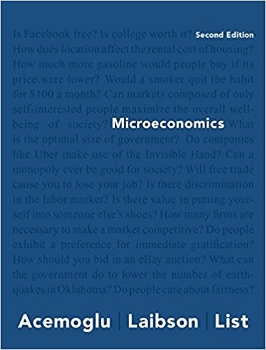 Microeconomics, 2nd Edition by Daron Acemoglu (PDF Instant Download)