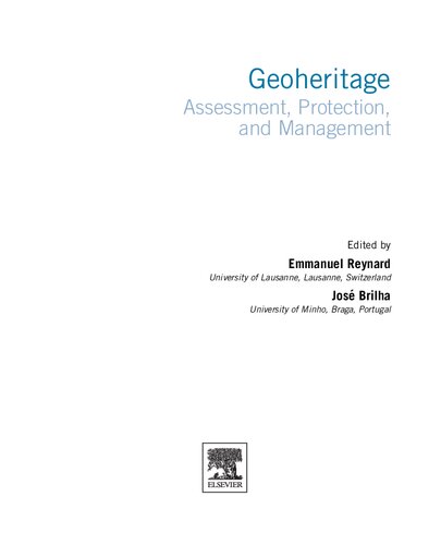 Geoheritage: Assessment, Protection, and Management (PDF Instant Download)