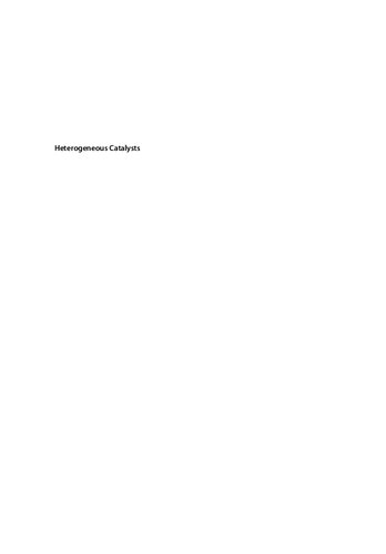 Heterogeneous Catalysts: Advanced Design, Characterization, and Applications (PDF Instant Download)