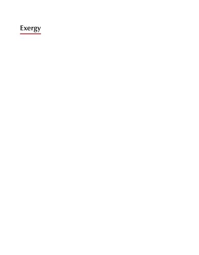 Exergy. Energy, Environment and Sustainable Development (PDF Instant Download)