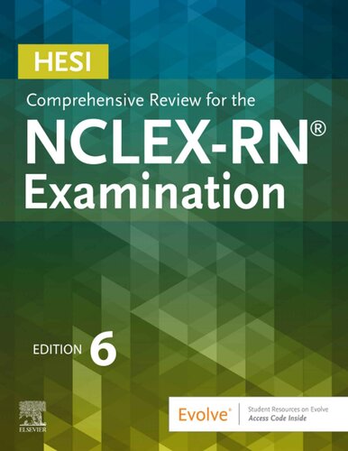 HESI Comprehensive Review for the NCLEX-RN Examination 6th Edition (PDF Instant Download)