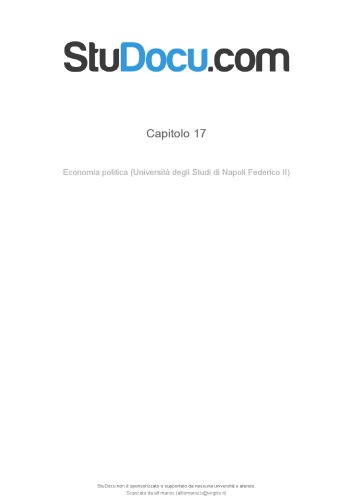 microeconomia capitolo 17 (PDF Instant Download)