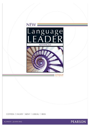 New Language Leader Advanced E-Text (PDF Instant Download)